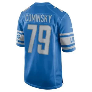 D.Lions #79 John Cominsky Blue Player Game Jersey Stitched American Football Je