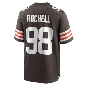 C.Browns #98 Isaac Rochell Brown Game Player Jersey Stitched American Football J