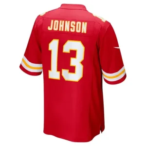 KC.Chiefs #13 Nazeeh Johnson Red Game Player Jersey Stitched American Football J