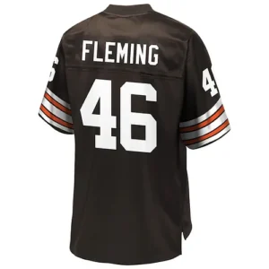 C.Browns #46 Don Fleming Pro Line Brown Retired Player Jersey Stitched American