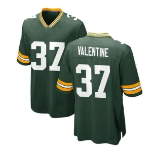 GB.Packers #37 Carrington Valentine Team Game Jersey - Green Stitched American F