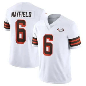 C.Browns #6 Baker Mayfield White 1946 Collection Alternate Vapor Limited Jersey