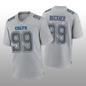 IN.Colts #99 DeForest Buckner Gray Game Atmosphere Jersey Stitched American Foot