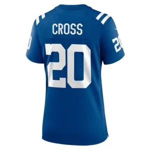 IN.Colts #20 Nick Cross Royal Player Game Jersey Stitched American Football Jers