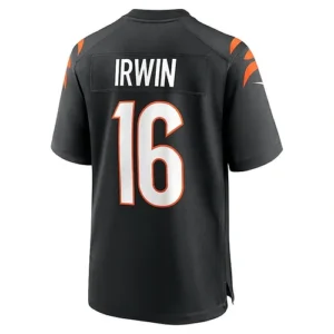 C.Bengals #16 Trenton Irwin Black Game Player Jersey Stitched American Football