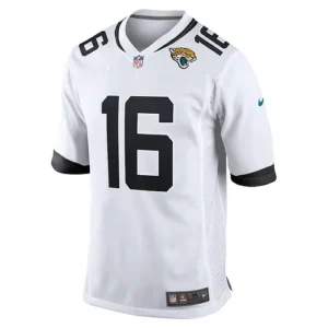 Men's Jacksonville_Jaguars Trevor Lawrence White Game Jersey