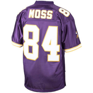 MN.Vikings #84 Randy Moss Mitchell & Ness Purple 1998 Authentic Throwback Retire