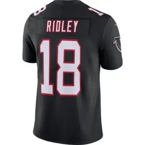 A.Falcons #18 Calvin Ridley Black Vapor Limited Player Jersey Stitched American