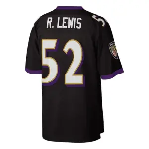 B.Ravens #52 Ray Lewis Mitchell & Ness Black 2004 Authentic Throwback Retired Pl