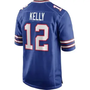 B.Bills #12 Jim Kelly Royal Game Retired Player Jersey Football Stitched America