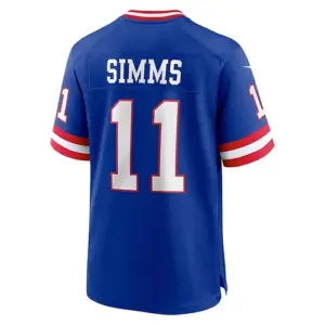 NY.Giants #11 Phil Simms Royal Classic Retired Player Game Jersey Stitched Ameri