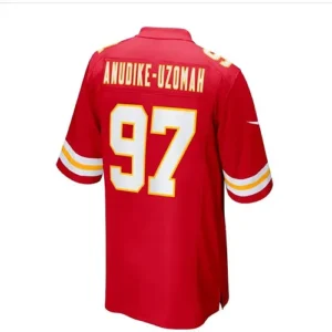 KC.Chiefs #97 Felix Anudike-Uzomah 2023 Draft First Round Pick Game Jersey - Red