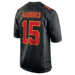 KC.Chiefs #15 Patrick Mahomes Black Super Bowl LVIII Carbon Fashion Game Player