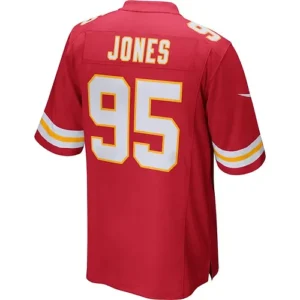 KC.Chiefs #95 Chris Jones Red Player Game Jersey Stitched American Football Jers