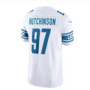 D.Lions #97 Aidan Hutchinson Vapor F.U.S.E. Limited Jersey - White Stitched Amer