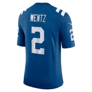 IN.Colts #2 Carson Wentz Royal Vapor Limited Jersey Stitched American Football J