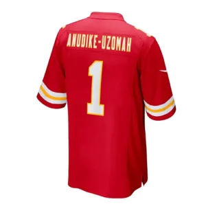 KC.Chiefs #1 Felix Anudike-Uzomah 2023 Draft First Round Pick Game Jersey - Red