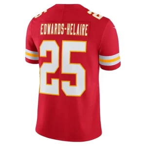 KC.Chiefs #25 Clyde Edwards-Helaire Red Vapor Limited Jersey Stitched American