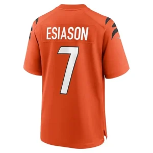 C.Bengals #7 Boomer Esiason Orange Retired Player Alternate Game Jersey Stitched