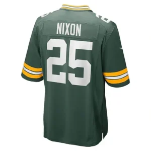 GB.Packers #25 Keisean Nixon Green Game Player Jersey Stitched American Football