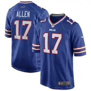 Men's Buffalo_Bills Josh Allen Royal Team Game Player Jersey