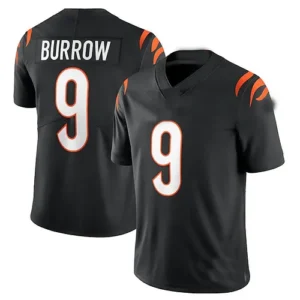 C.Bengals #9 Joe Burrow Black Vapor Limited Jersey Stitched American Football Je