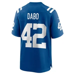 IN.Colts #42 Marcel Dabo Royal Game Player Jersey Stitched American Football Jer