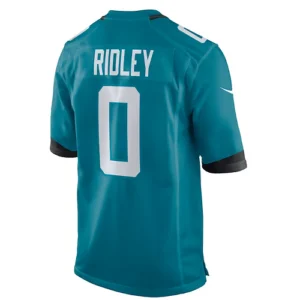 J.Jaguars #0 Calvin Ridley Game Player Jersey - Teal Stitched American Football