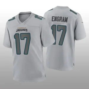 J.Jaguars #17 Evan Engram Gray Atmosphere Game Jersey Stitched American Football