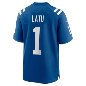 IN.Colts #1 Laiatu Latu 2024 Draft First Round Pick Player Game Jersey - Royal A