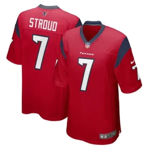 Men's Nike CJ Stroud Red Houston Texans 2023 NFL Draft First Round Pick Alternat