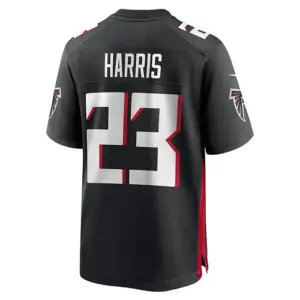 A.Falcons #23 Erik Harris Black Game Player Jersey Stitched American Football Je