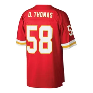 KC.Chiefs #58 Derrick Thomas Mitchell & Ness Red Retired Player Legacy Replica J