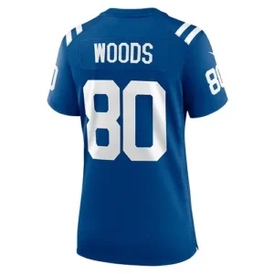 IN.Colts #80 Jelani Woods Royal Player Game Jersey Stitched American Football Je