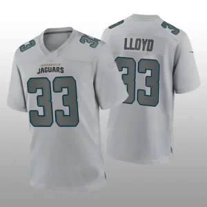 J.Jaguars #33 Devin Lloyd Gray Atmosphere Game Jersey Stitched American Football