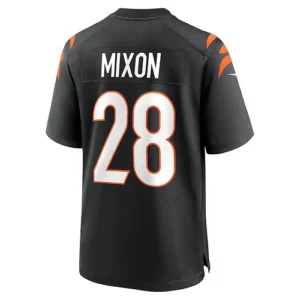 C.Bengals #28 Joe Mixon Black Player Game Jersey Stitched American Football Jers