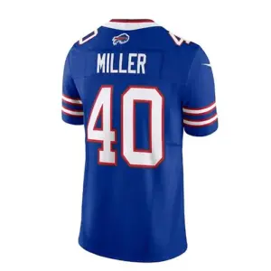 B.Bills #40 Von Miller Vapor F.U.S.E. Limited Jersey - Royal American Stitched F