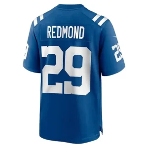 IN.Colts #29 Will Redmond Royal Game Player Jersey Stitched American Football Je