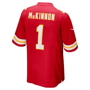 KC.Chiefs #1 Jerick McKinnon Red Game Player Jersey Stitched American Football J