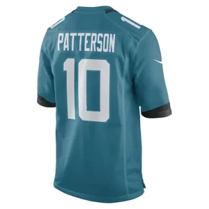 J.Jaguars #10 Riley Patterson Teal Game Player Jersey Stitched American Football