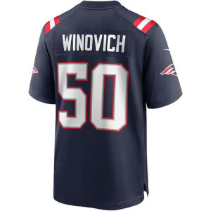 NE.Patriots #50 Chase Winovich Navy Game Player Jersey Stitched American Footbal