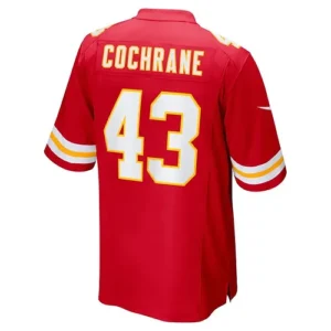 KC.Chiefs #43 Jack Cochrane Red Game Player Jersey Stitched American Football Je