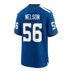 IN.Colts #56 Quenton Nelson Indiana Nights Alternate Game Jersey - Royal Stitche