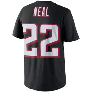 A.Falcons #22 Keanu Neal Black Player Pride Name & Number T-Shirt Stitched Ameri