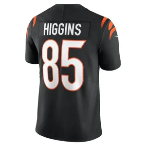 C.Bengals #85 Tee Higgins Black Game Jersey Stitched American Football Jerseys