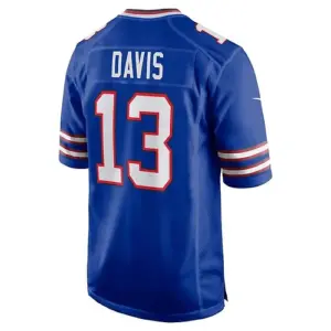 B.Bills #13 Gabriel Davis Royal Team Game Player Jersey American Stitched Footba