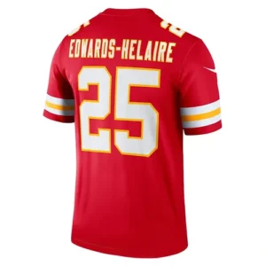 KC.Chiefs #25 Clyde Edwards-Helaire Red Legend Jersey Stitched American Football