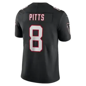 A.Falcons #8 Kyle Pitts Black Alternate Vapor Limited Jersey Stitched American F