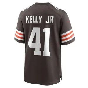 C.Browns #41 John Kelly Jr. Brown Game Player Jersey Stitched American Football