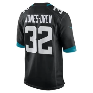 J.Jaguars #32 Maurice Jones-Drew Black Game Retired Player Jersey Stitched Ameri